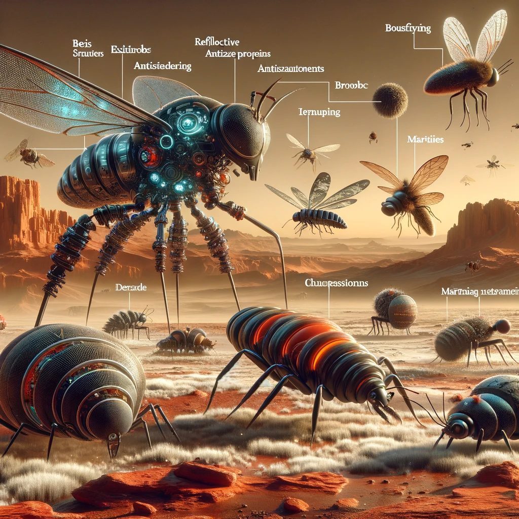 Engineering Insects for Mars: Pioneering Bio-Terraforming Through Extreme Adaptation